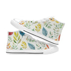 Autumn Leaves - Men's High Top Canvas Shoes
