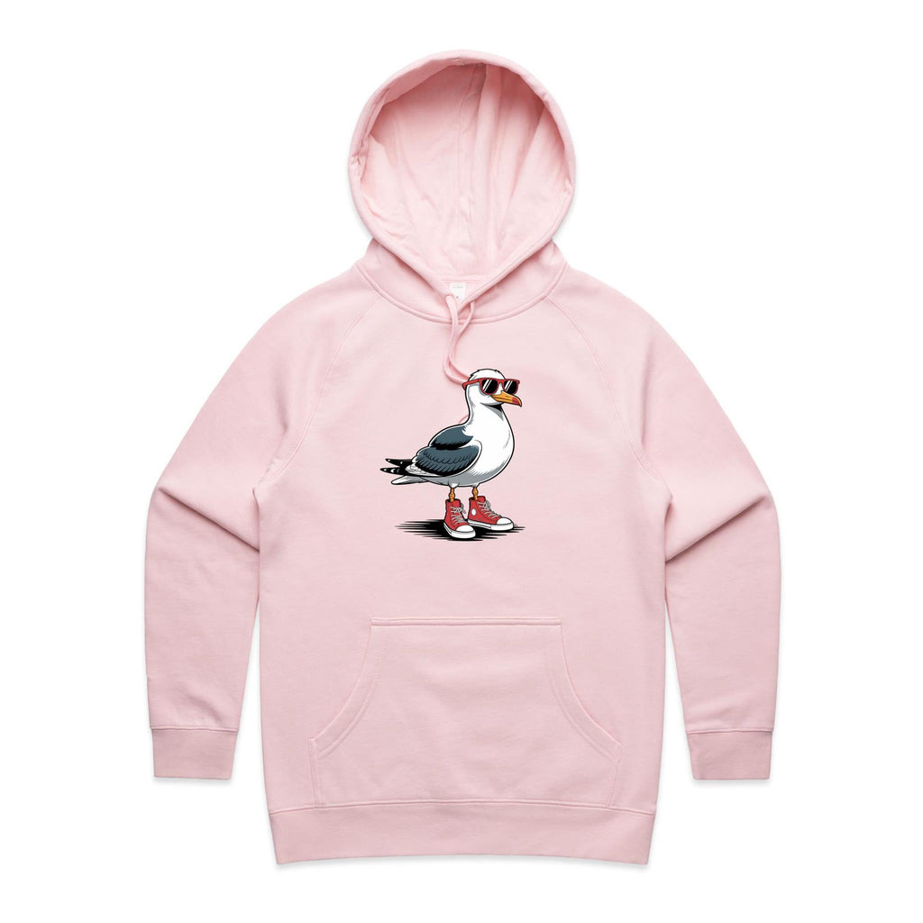 Seagull With Sunglasses And High Tops Women's AS Colour Hoodie