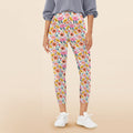 Bright And Colourful Flowers Women's High Waist Pockets Yoga Leggings