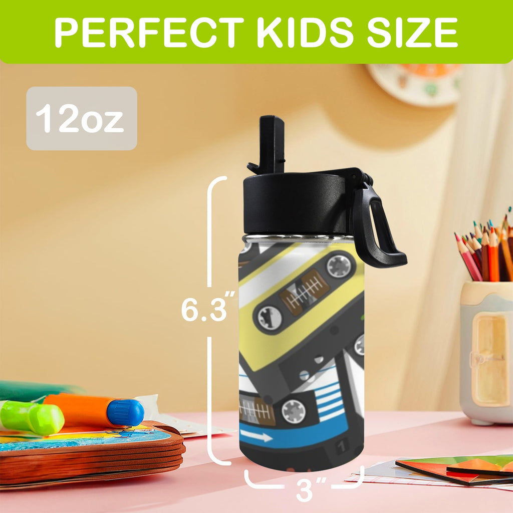 Cass 12oz Kids Water Bottle with Straw Lid