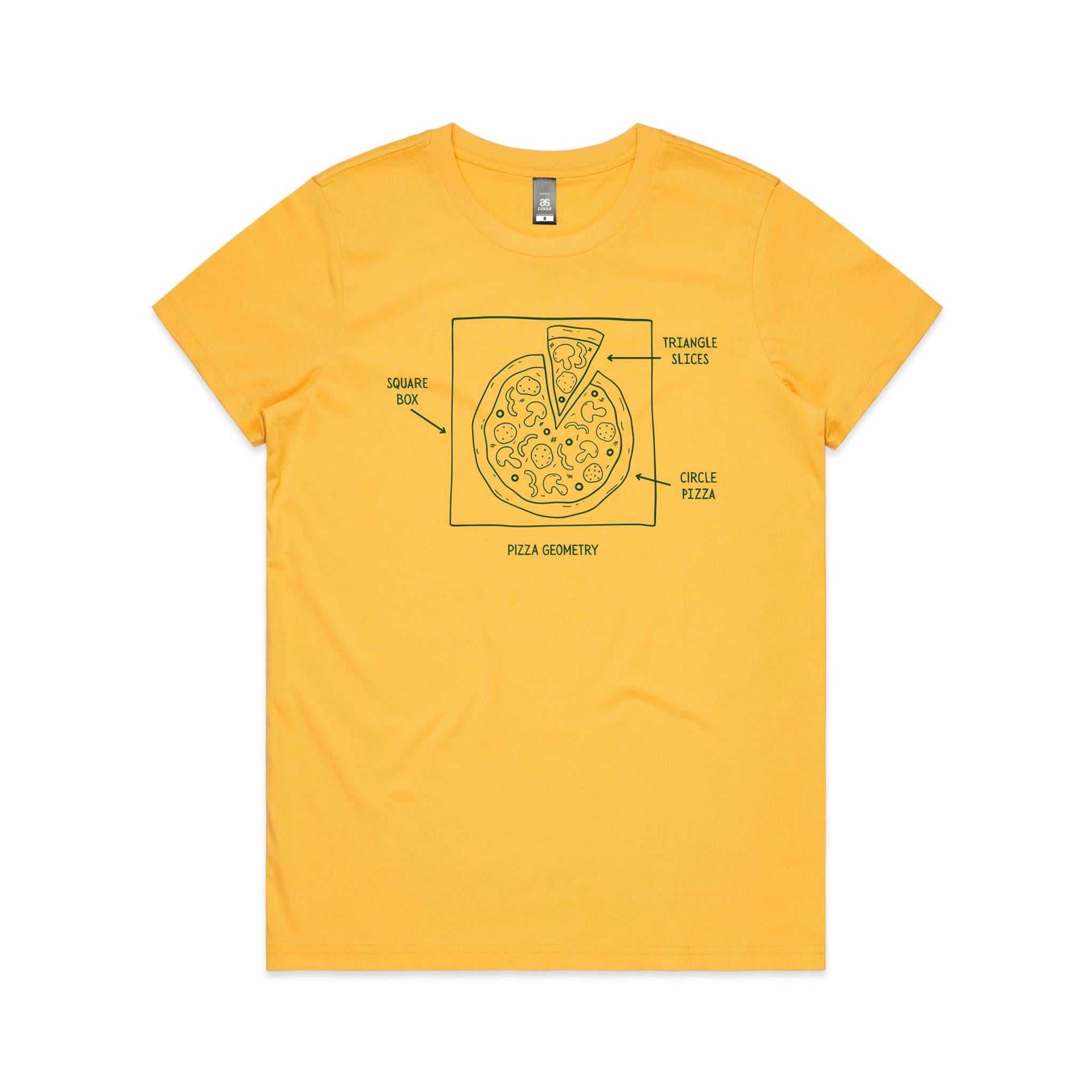 Pizza Geometry Women's AS Colour T-shirt