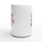 Santa's Christmas List, Naughty, Nice, I Tried - White 15oz Ceramic Mug Christmas 15oz Mug Christmas Globally Fulfilled