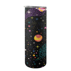 Colourful Space 20oz Tall Skinny Tumbler with Lid and Straw