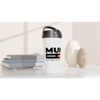 Mum Mode On - White 15oz Stainless Steel Travel Mug Travel Mug Globally Fulfilled Mum