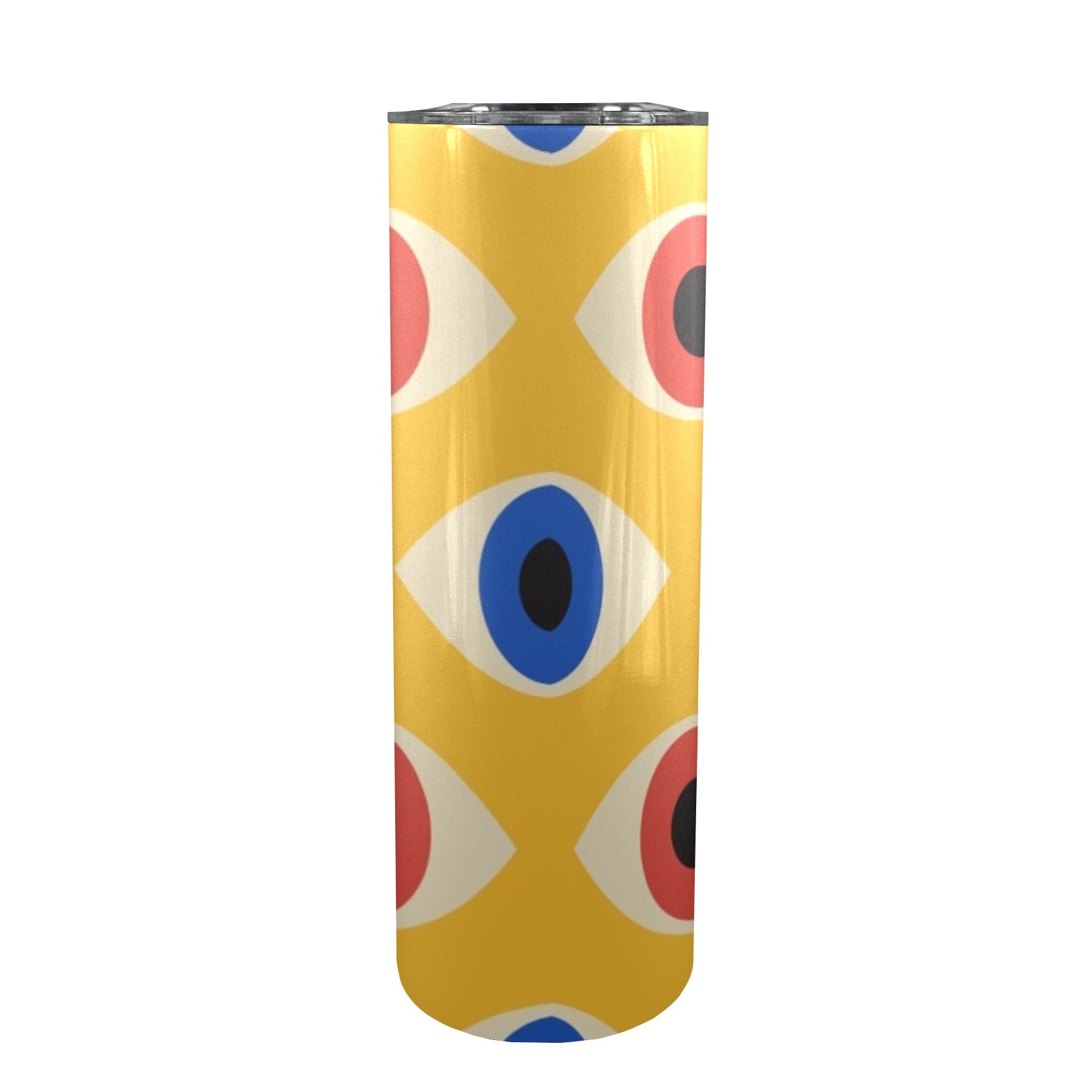Eyes on Yellow - 20oz Tall Skinny Tumbler with Lid and Straw