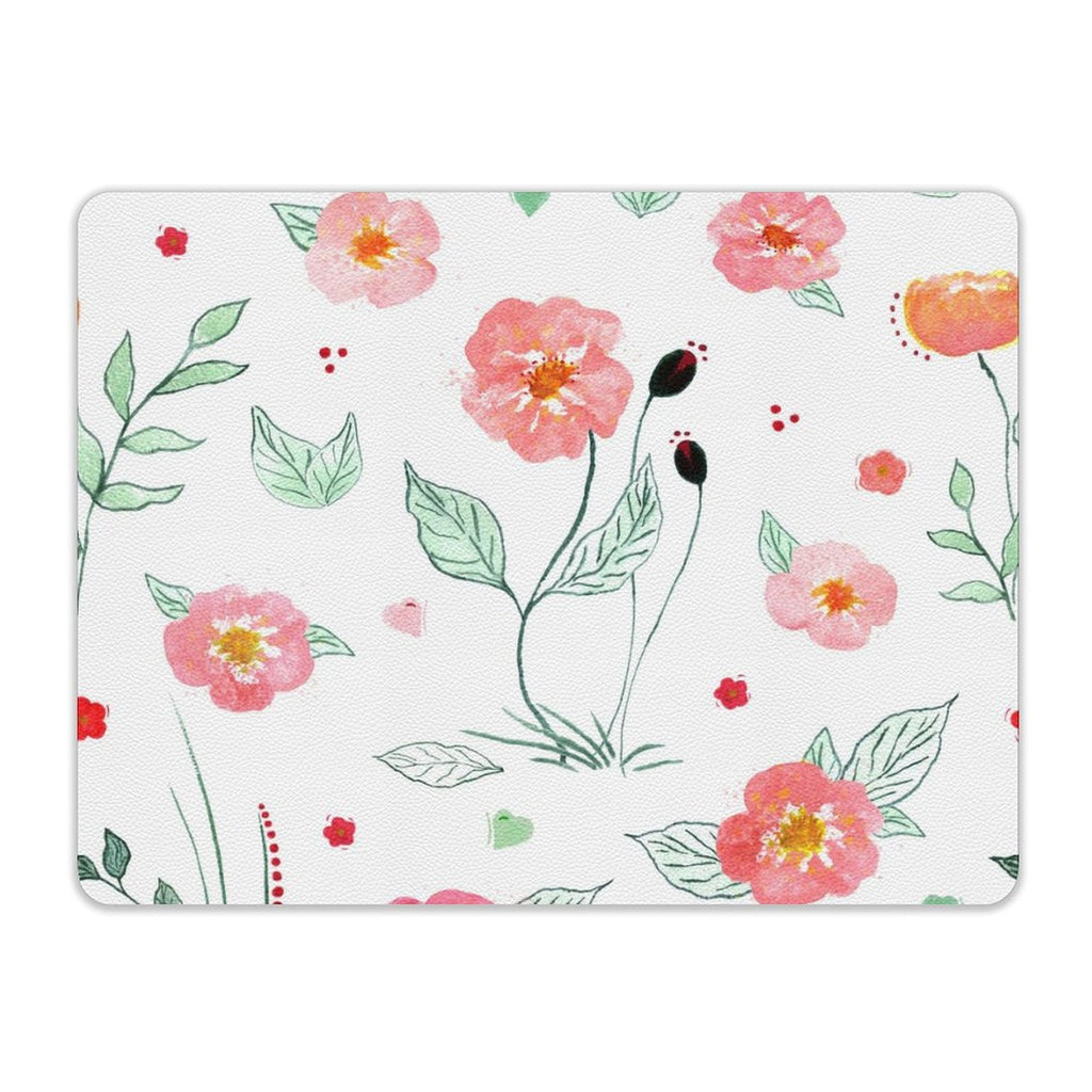 Blossoms Leather Mouse Pad Leather Mouse Pad Plants Printed Offshore