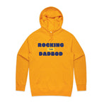 Rocking This Dad Bod - Mens Hoodie Gold Mens Hoodie Dad Printed In Australia