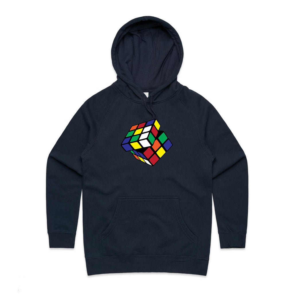 Game Cube - Womens Hoodie Navy Womens Hoodie Games Printed In Australia