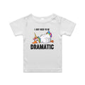 Dramatic Unicorn Goose AS Colour Baby T-shirt White Baby T-shirt animal Printed In Australia