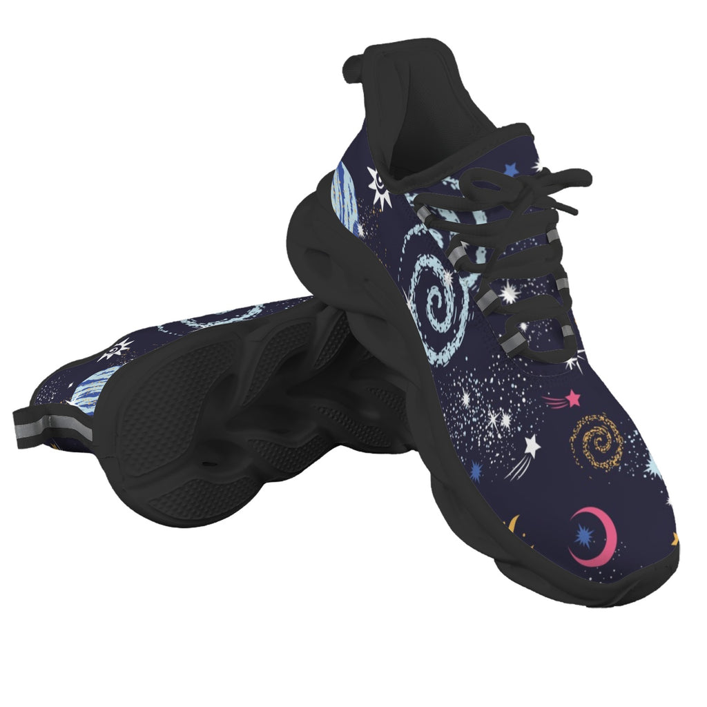 Galaxy Outer Space Men's Twisted Sole Sneakers