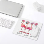 Flamingo, Hello Summer Leather Mouse Pad Leather Mouse Pad animal Printed Offshore