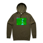 Alien Backing Into Hedge Meme - Mens Hoodie Army Mens Hoodie Printed In Australia Sci Fi