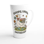 Oops, I Bought Another Book - White Latte 17oz Ceramic Mug Latte Mug animal Globally Fulfilled Reading