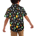 Busy Space - Junior Kids Hawaiian Shirt