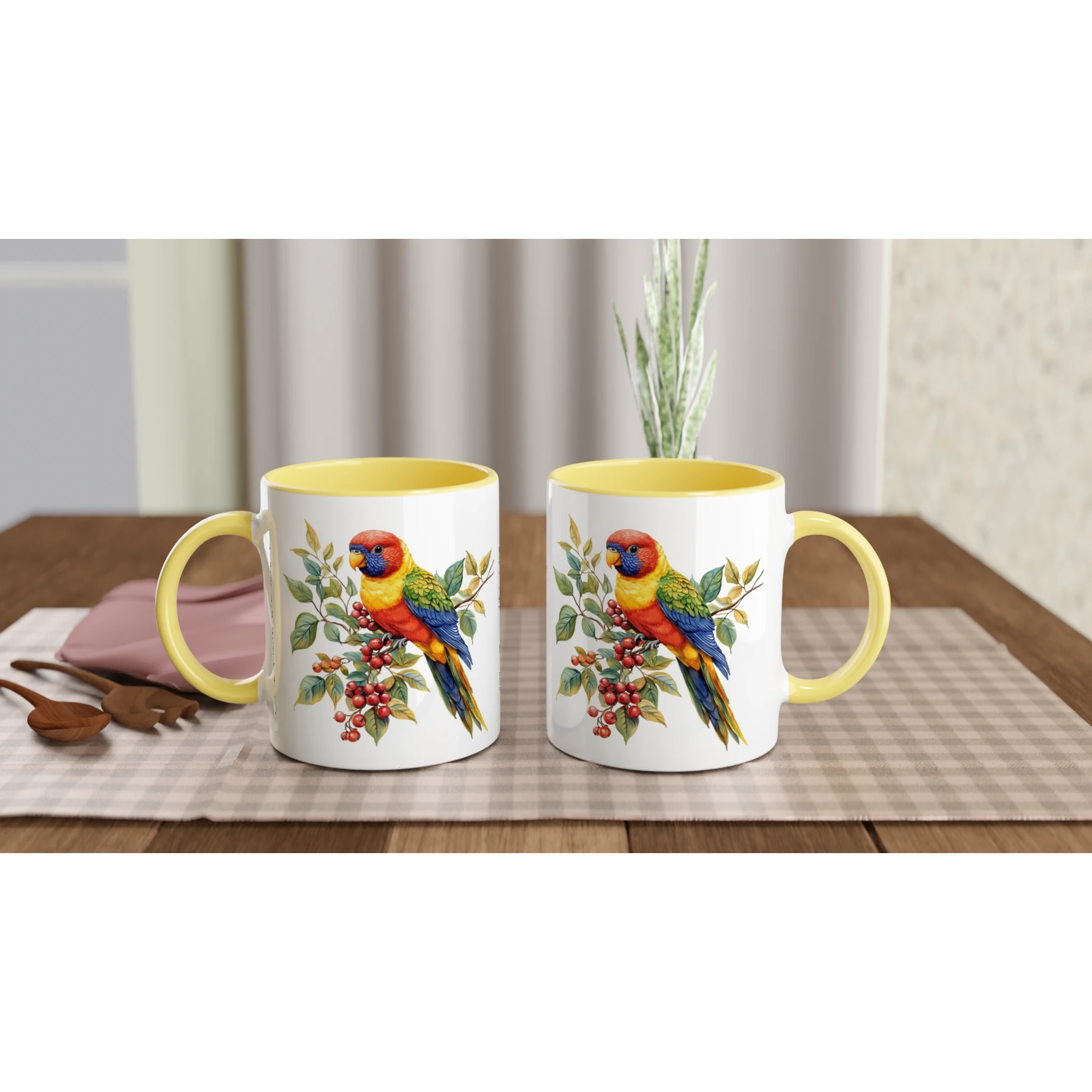 Personalise - Lorikeet, Australian Birds - 11oz Ceramic Mug Personalised 11oz Mug animal Globally Fulfilled