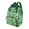 Green Paint Dabs - Multi-Function Backpack, Nappy / Diaper Bag