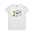 They All Matter Solid Liquid Gas Women's AS Colour T-shirt White Womens T-shirt Printed In Australia Science
