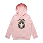 Good Vibes Only, Hippie Mushroom With Sunglasses - Kids Hoodie
