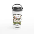 Personalised Oops, I Bought Another Book White 15oz Stainless Steel Travel Mug Default Title Personalised Travel Mug customise Globally Fulfilled personalise Reading