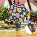 Groovy Flowers Kids Safe Round Corner Umbrella