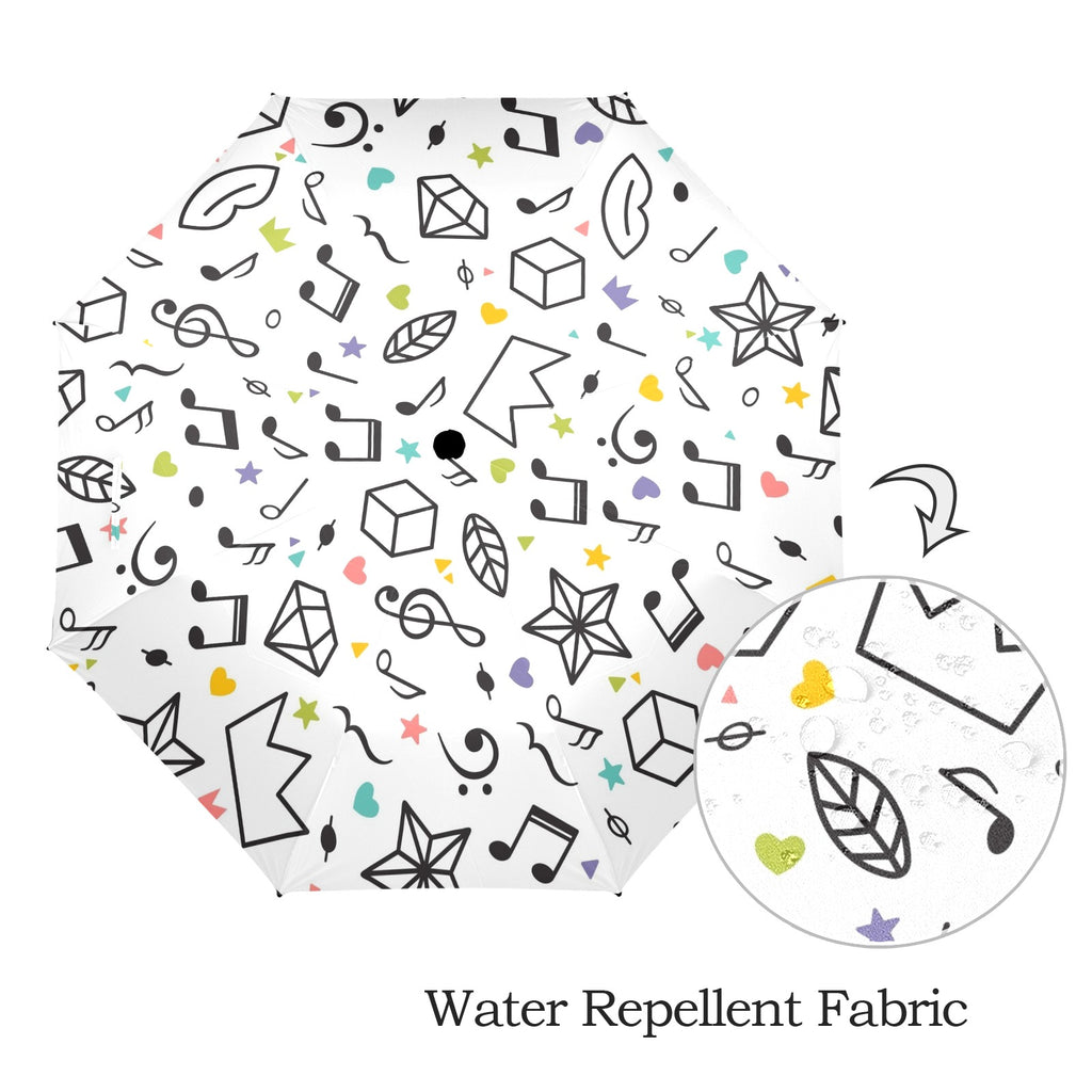 Music Time - Semi-Automatic Foldable Umbrella (Model U12) Semi-Automatic Foldable Umbrella (U12)