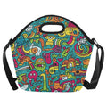 Crazy Characters - Neoprene Lunch Bag One Size Neoprene Lunch Bag Printed Offshore