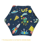 Hello Alien Kids Safe Round Corner Umbrella Kids Safe Round Corner Umbrella Printed Offshore Sci Fi