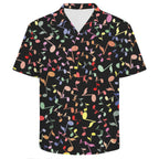 Quavers, Music Notes Men's Crinkle Hawaiian Shirt
