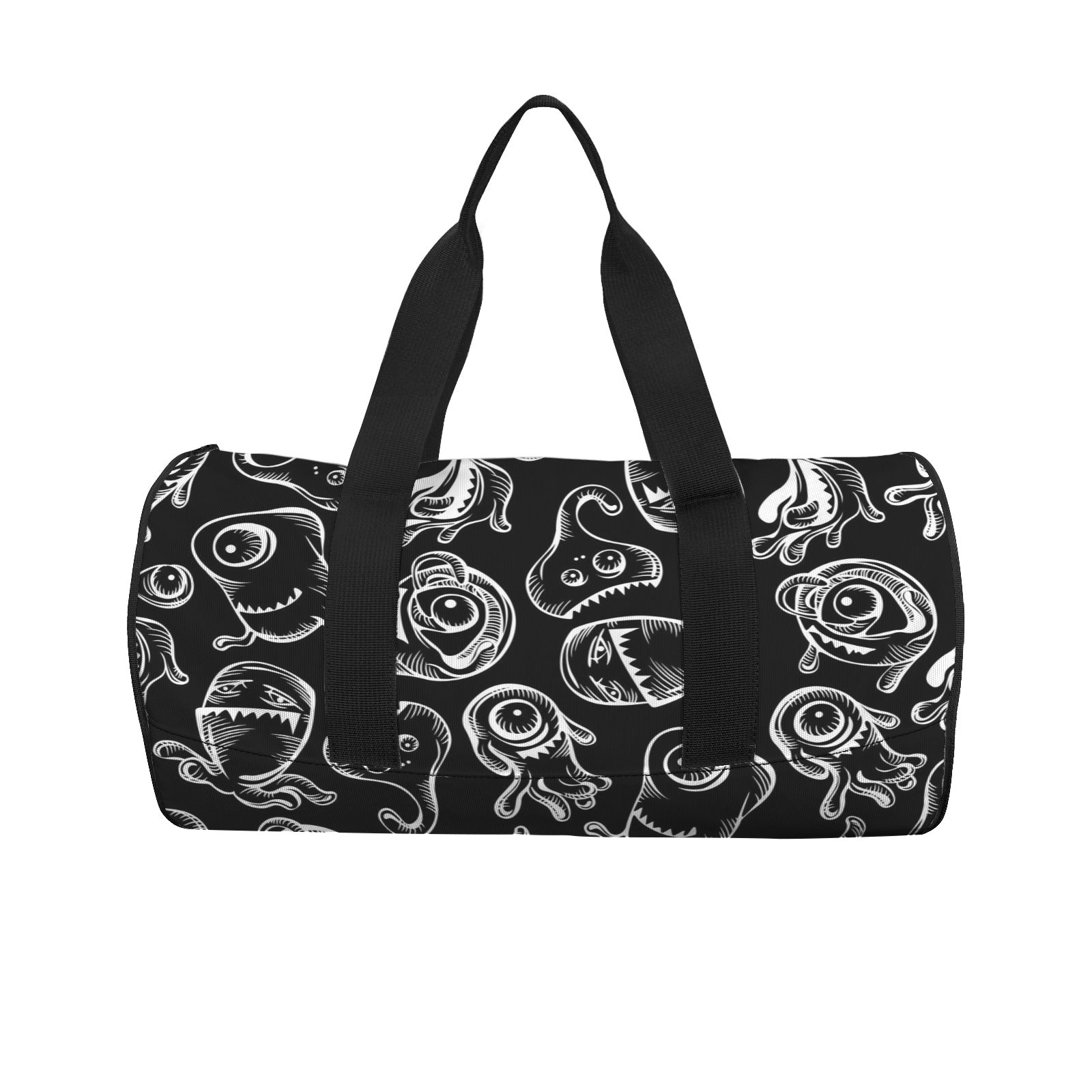 Monsters In Black And White Duffle Bag Duffle Bag Printed Offshore