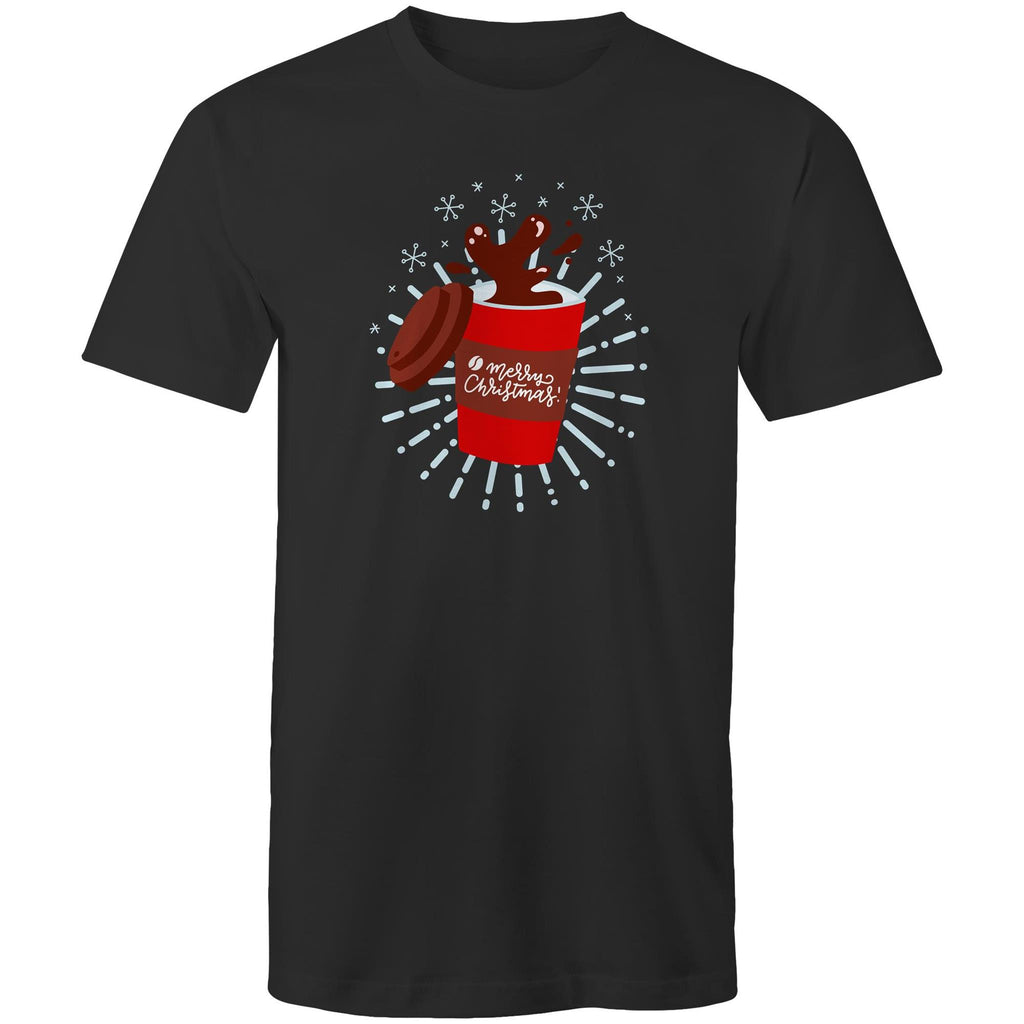 Christmas Coffee - Mens T-Shirt Black