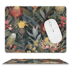 Australian Native Flowers Leather Mouse Pad white One size Leather Mouse Pad Plants Printed Offshore