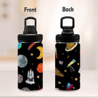Kids Space - Kids Water Bottle with Chug Lid (12 oz) Kids Water Bottle with Chug Lid Printed Offshore Space