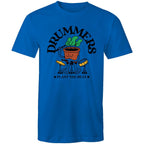 Drummers Plant The Beat - Mens T-Shirt Bright Royal Mens T-shirt Music Printed In Australia