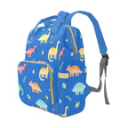 Dinosaur Pattern Blue - Multi-Function Backpack, Nappy / Diaper Bag