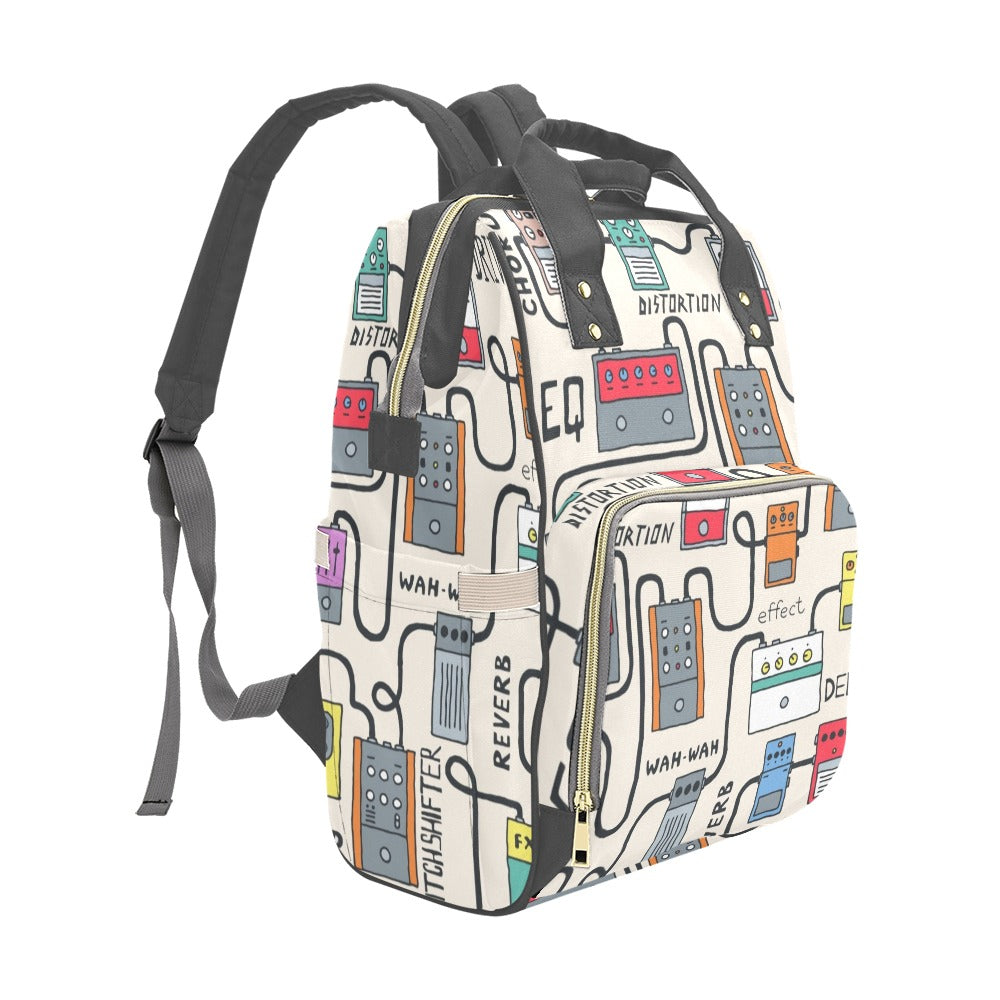Guitar Pedals - Multi-Function Backpack, Nappy / Diaper Bag