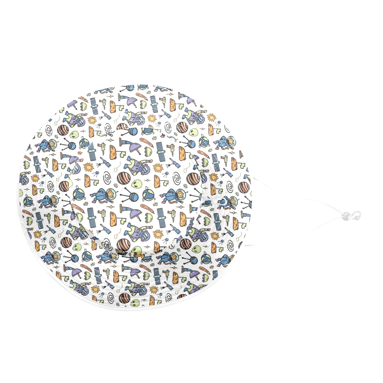 All About Space Wide Brim Bucket Hat Wide Brim Bucket Hat Printed Offshore Space