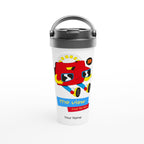 Personalised - The View From The 90&#39;s - White 15oz Stainless Steel Travel Mug Default Title Personalised Travel Mug Retro