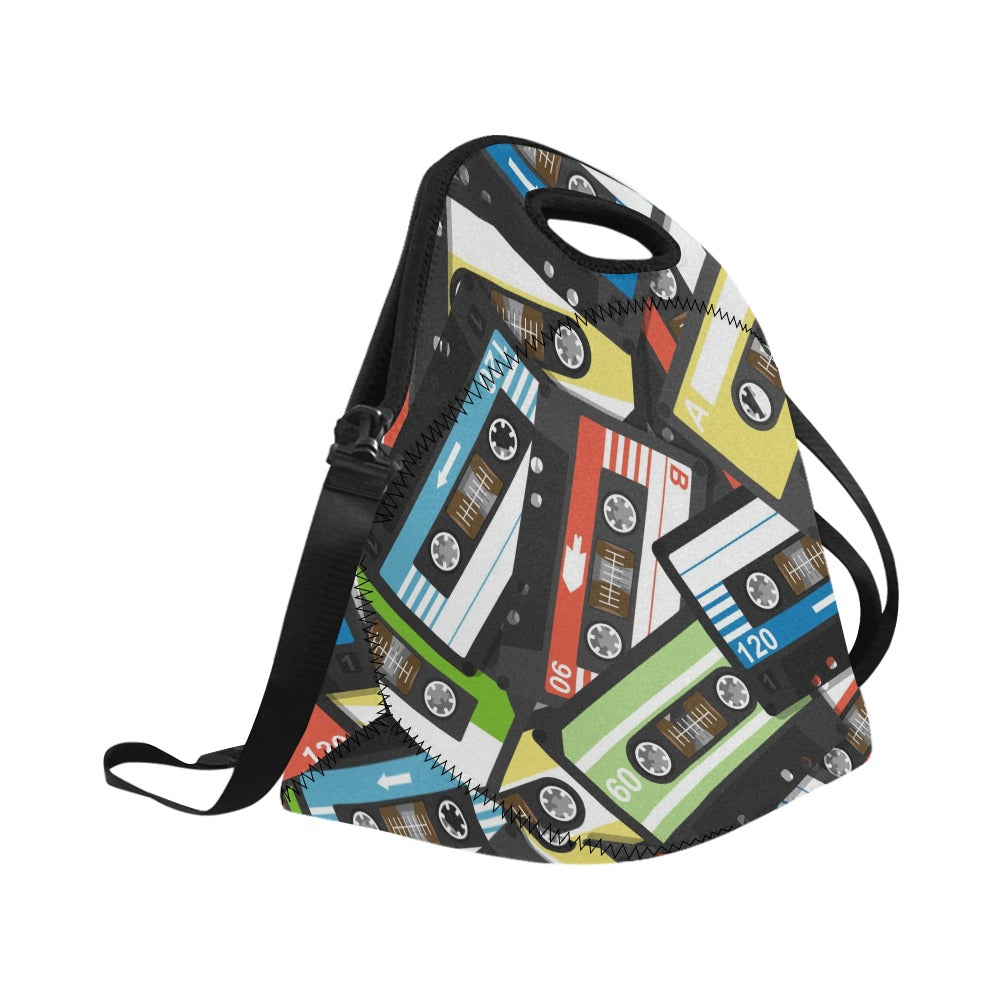 Cassette Tapes - Neoprene Lunch Bag Neoprene Lunch Bag Printed Offshore