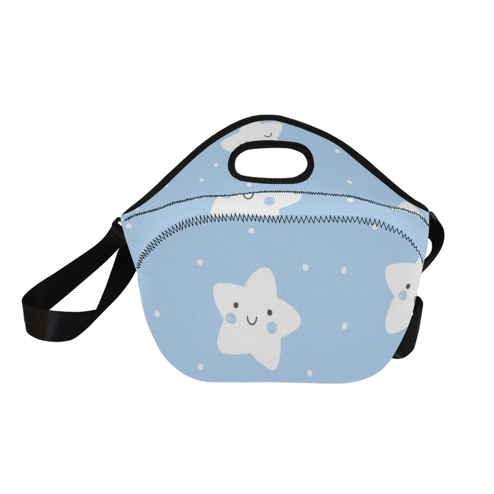 Happy Stars - Neoprene Lunch Bag Neoprene Lunch Bag Printed Offshore
