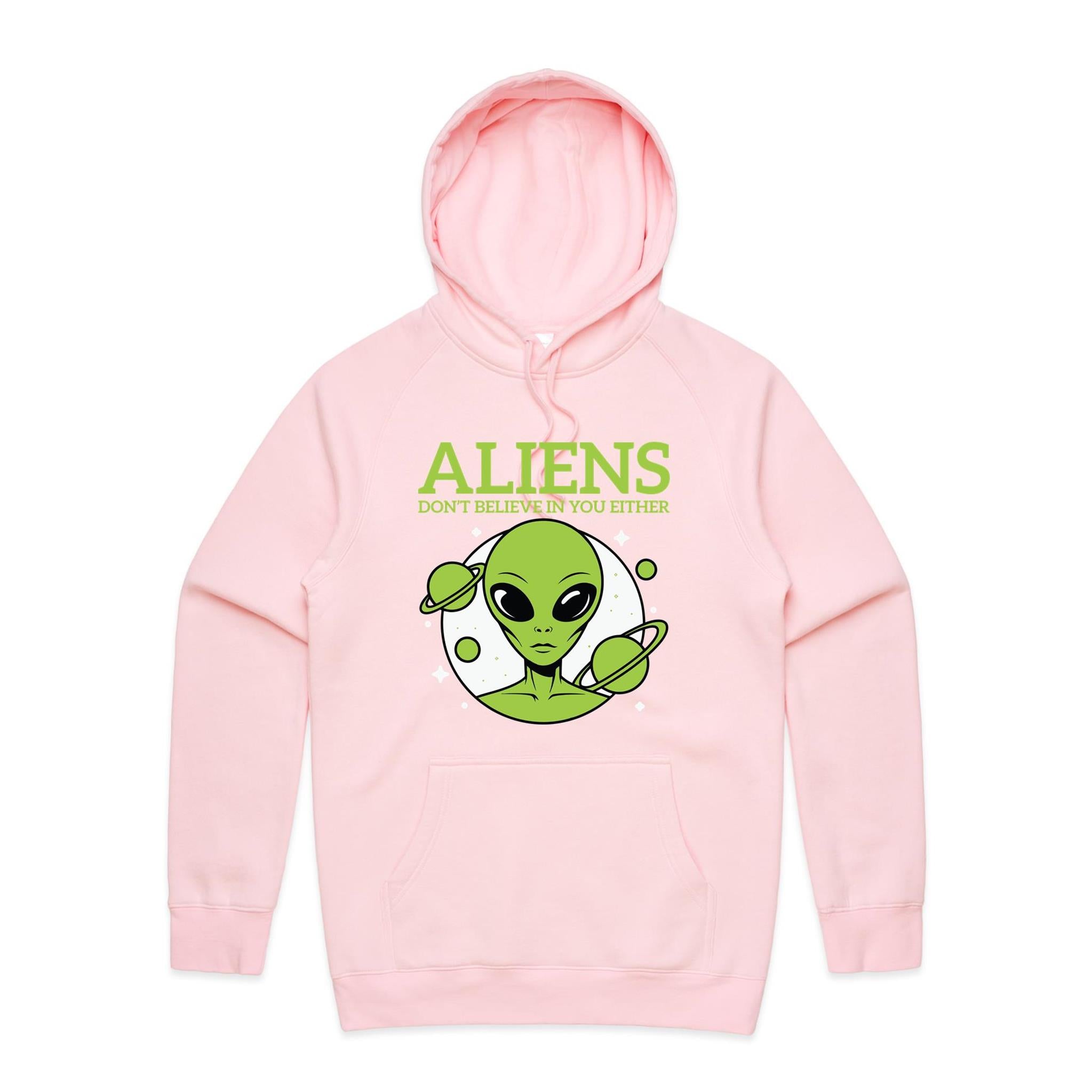Aliens Don't Believe In You Either Men's AS Colour Hoodie