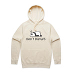 Don't Disturb, Panda - Mens Hoodie Ecru Mens Hoodie animal Printed In Australia