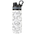 Cute Cats - Insulated Water Bottle with Dual-Use Lid (18oz) One Size Insulated Water Bottle with Dual-Use Lid (18oz) animal Printed Offshore