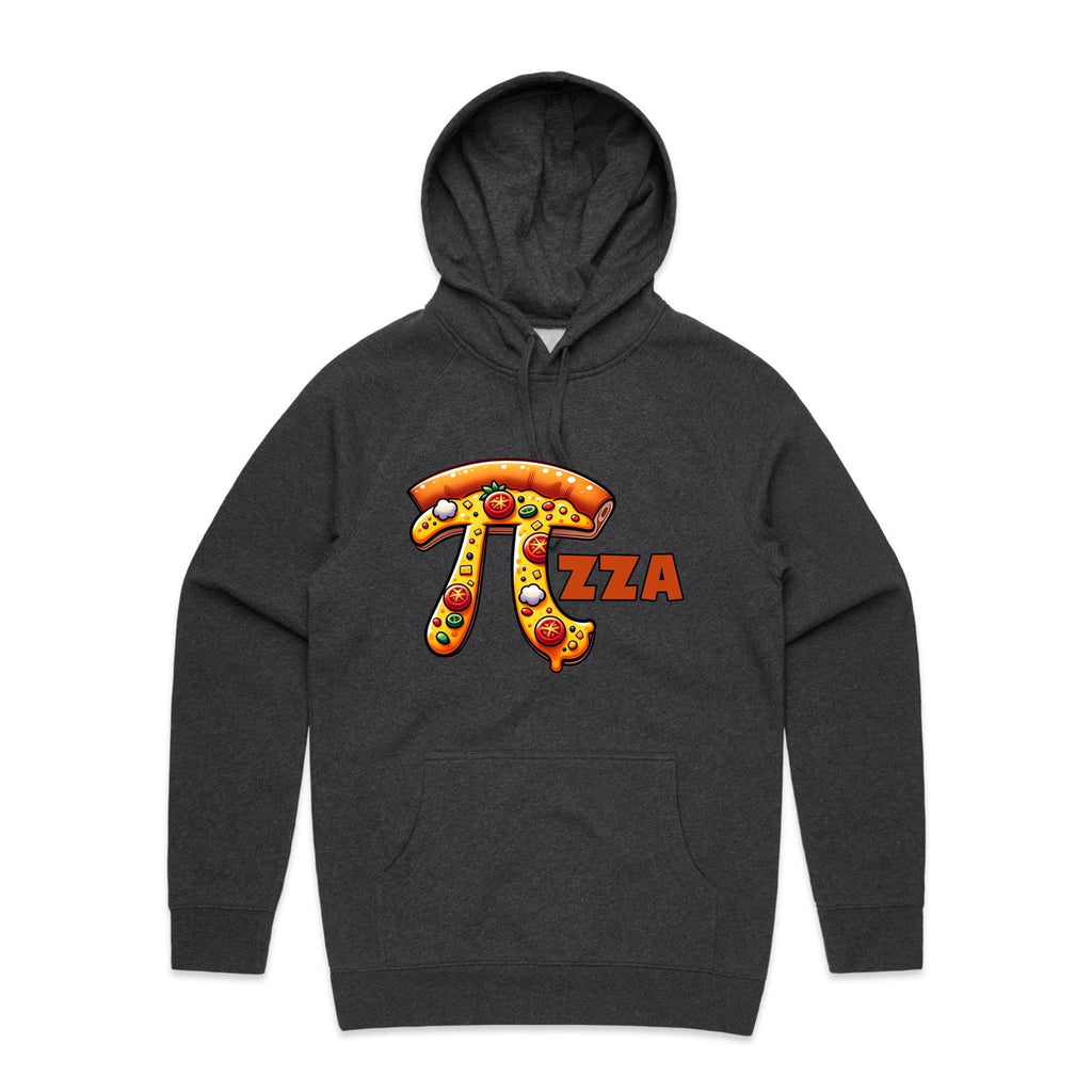 Pi Pizza - Supply Hood Asphalt Marle Mens Hoodie Food Maths Printed In Australia