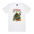 Official Tree Inspector Cat Men's Christmas T-shirt