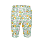 Tropical Flowers And Leaves Women's Bike Shorts With Side Pockets