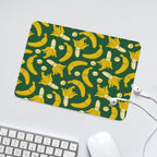 Happy Bananas Leather Mouse Pad Leather Mouse Pad Food Printed Offshore