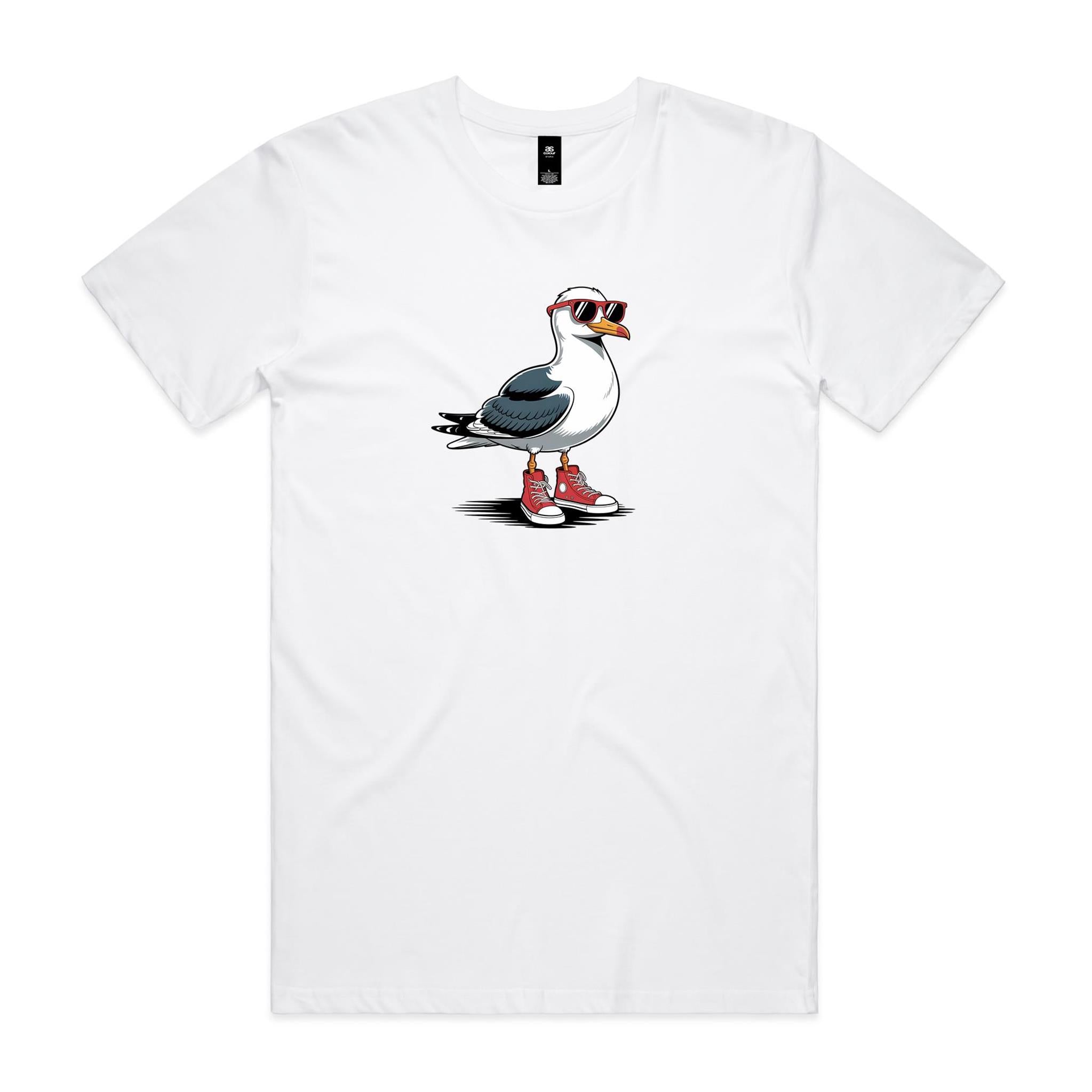 Seagull With Sunglasses And High Tops Men's AS Colour T-shirt