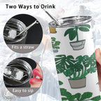 Plant Lover 20oz Tall Skinny Tumbler with Lid and Straw