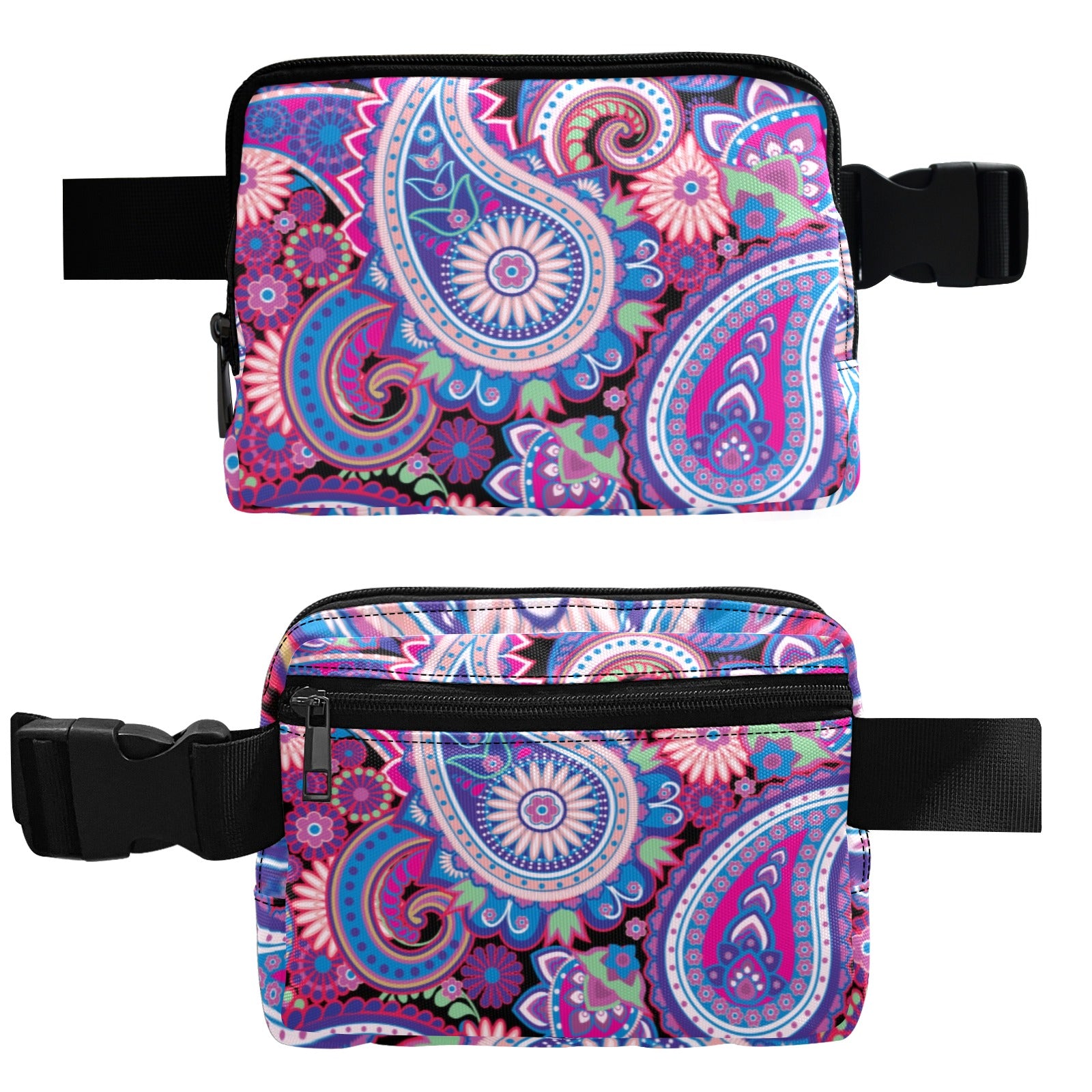 Purple Paisley - Belt Bag