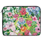 Bright Floaral Laptop Sleeve (Multiple Sizes) black Laptop Sleeve Plants Printed Offshore
